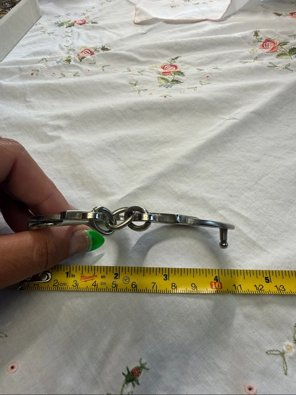 Men's Silver Handcuff Style Belt Buckle - Silver Accessory